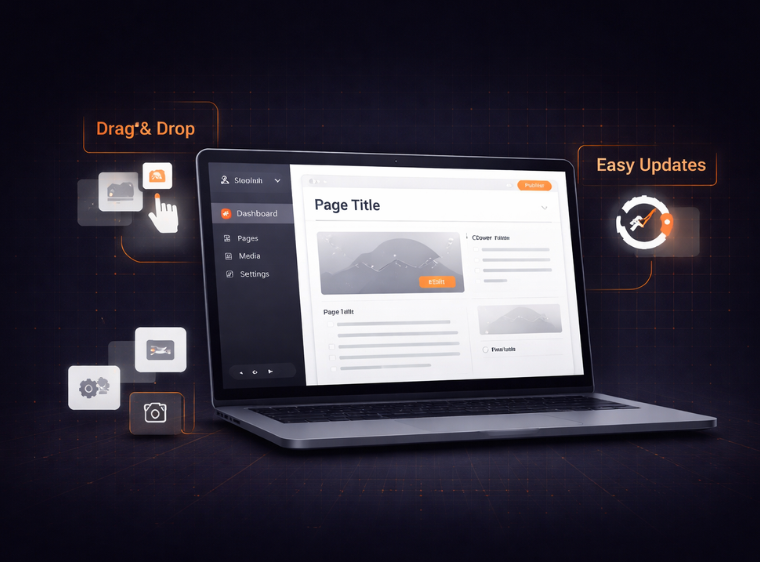 CMS Website Development Mockup