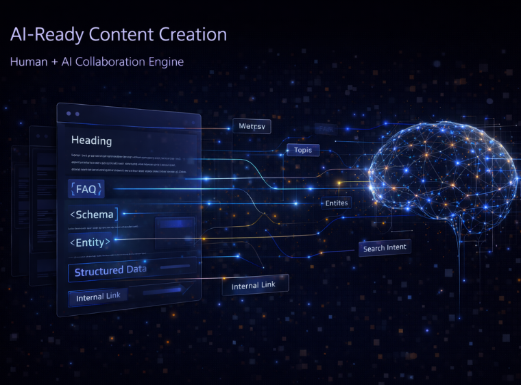 AI-Ready Content Creation Mockup